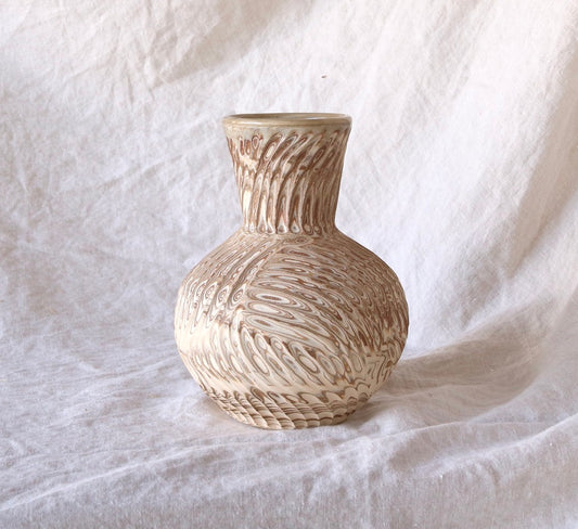 Round Vase from Marbled Clay