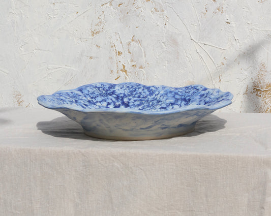 Made to Order Zinnia Fruit Bowl in Brushed Matte Cobalt