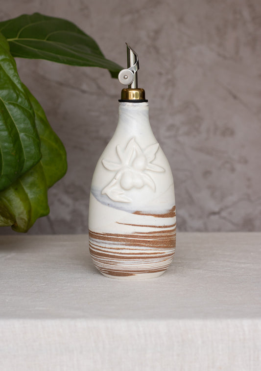 Olive Oil Cruet in Matte White