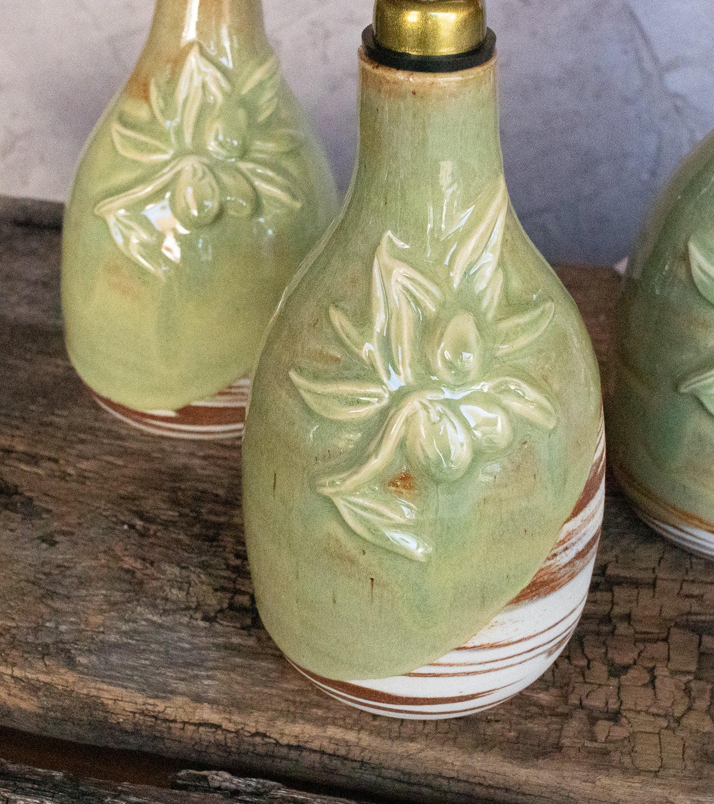 Olive Oil Cruet in Sage Green