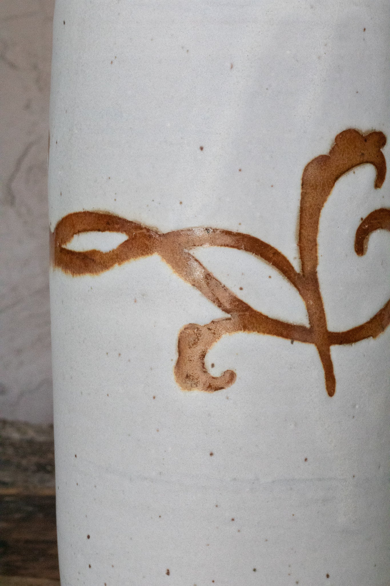 Sepia Floral Pedestal Vase 2