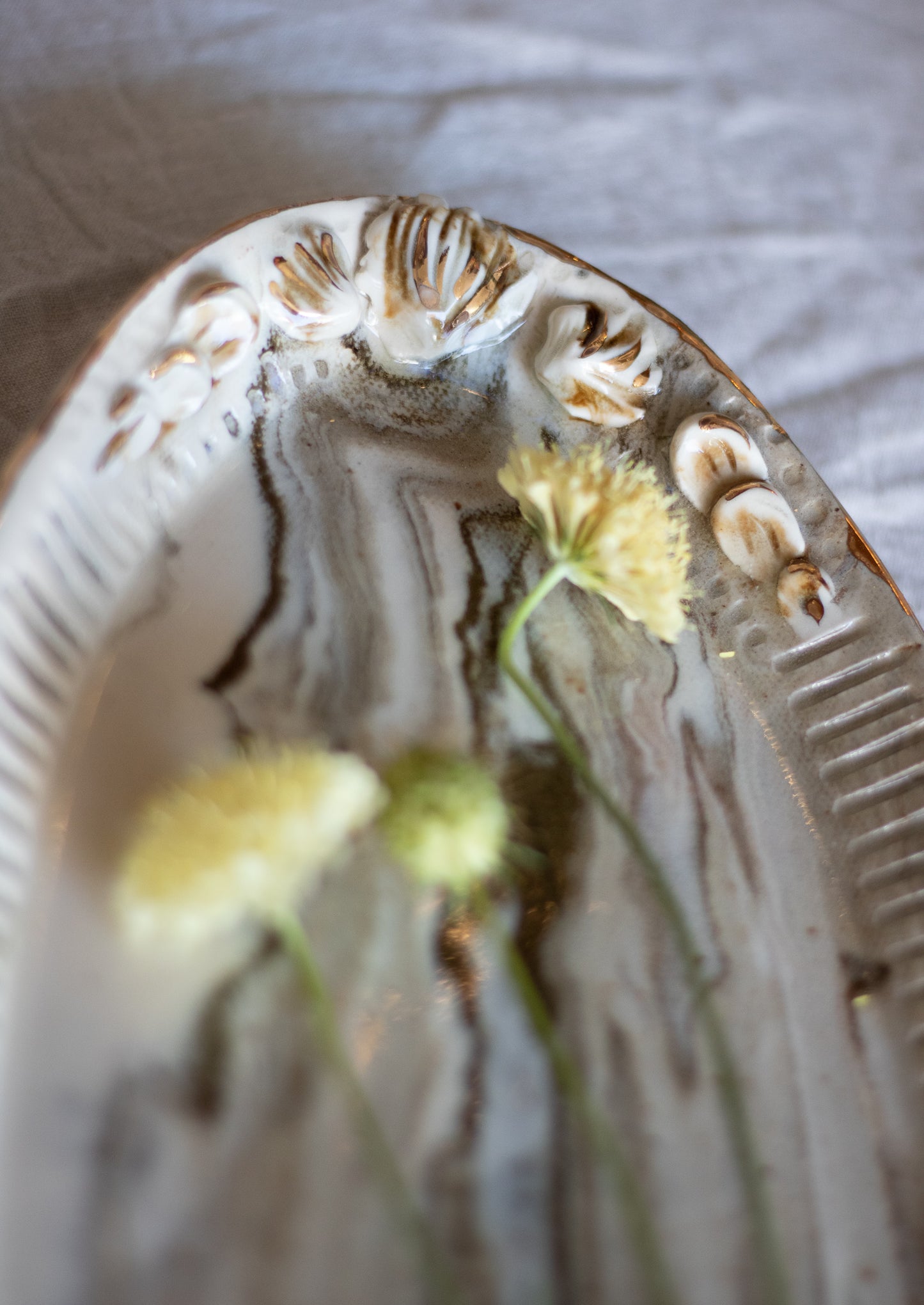 Large 15" Oval Sea Shell Platter
