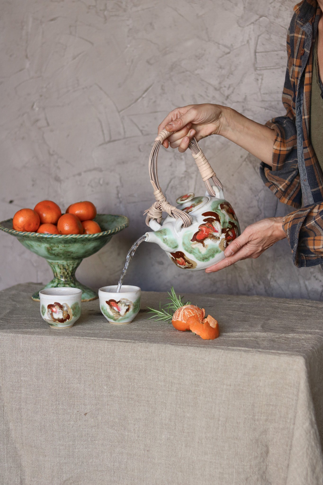 Floral Dancers Teapot Set