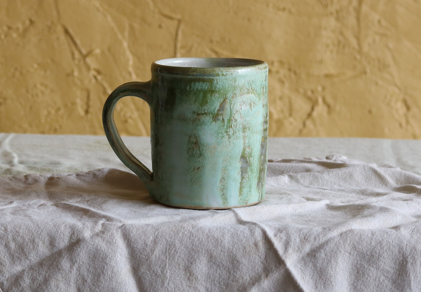 Variegated Moss Green 16 oz Folkware Mug