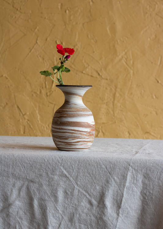 Marbled Vase with Bronze Rim (1)