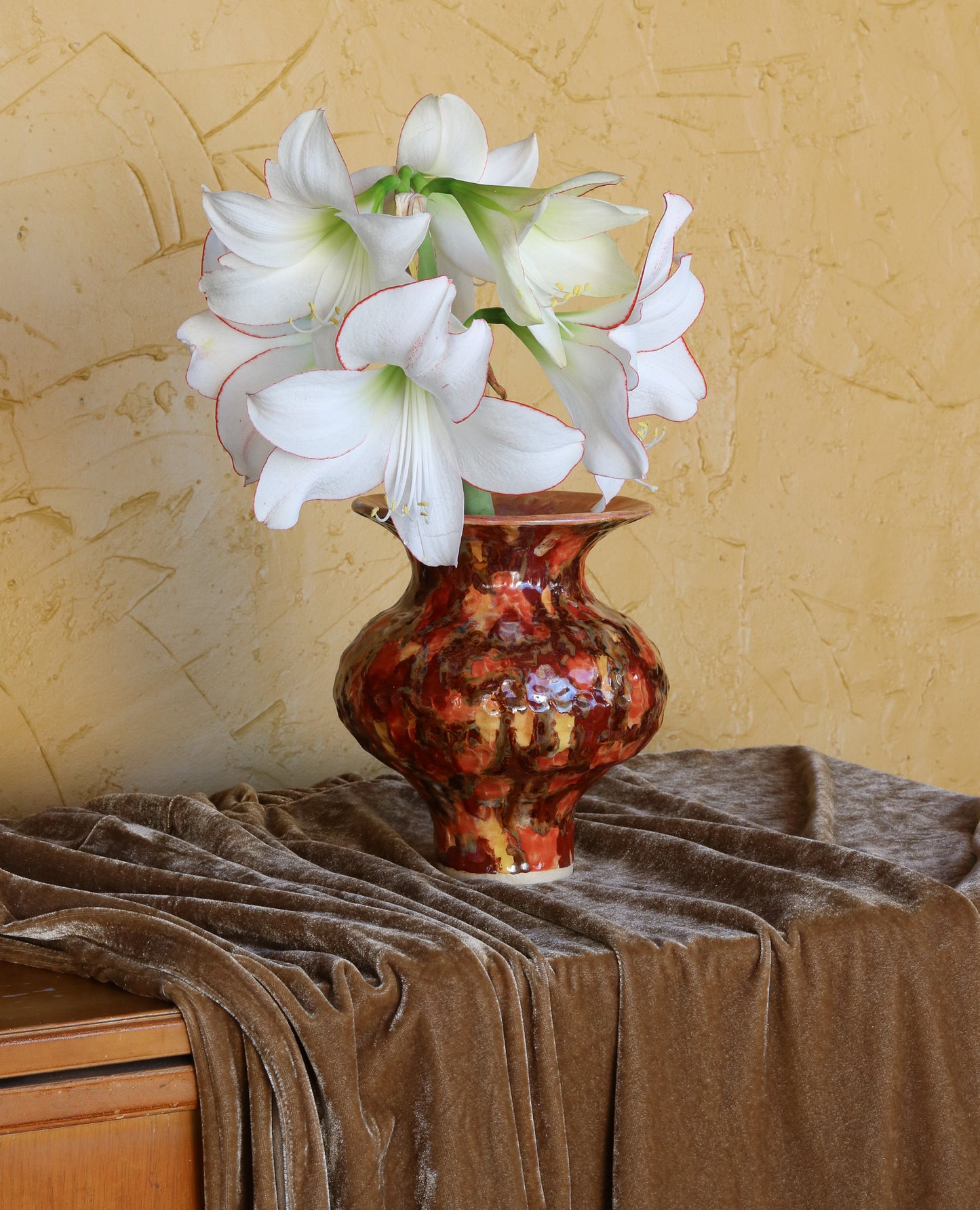 Shades of Crimson Vase