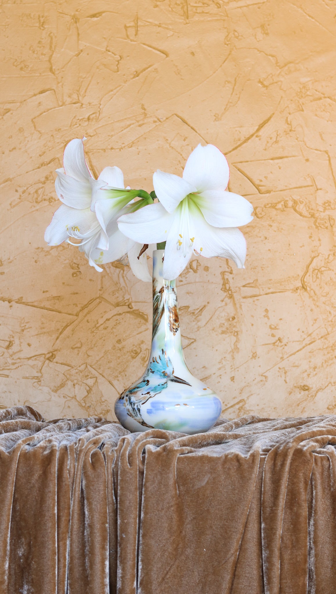 Kingfisher Narrow Neck Vase
