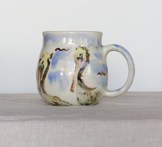 Brown Pelican and Ocean