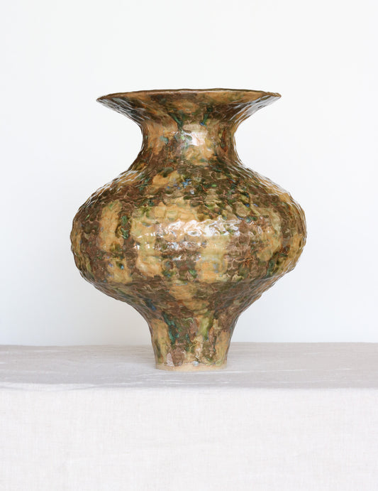 Forest Hike Green Dappled Vase