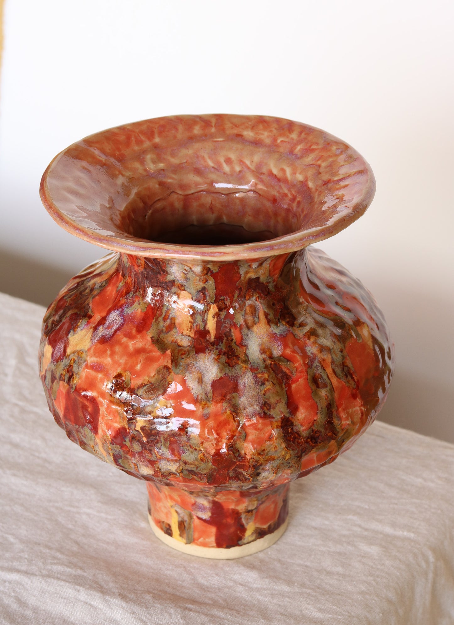Shades of Crimson Vase