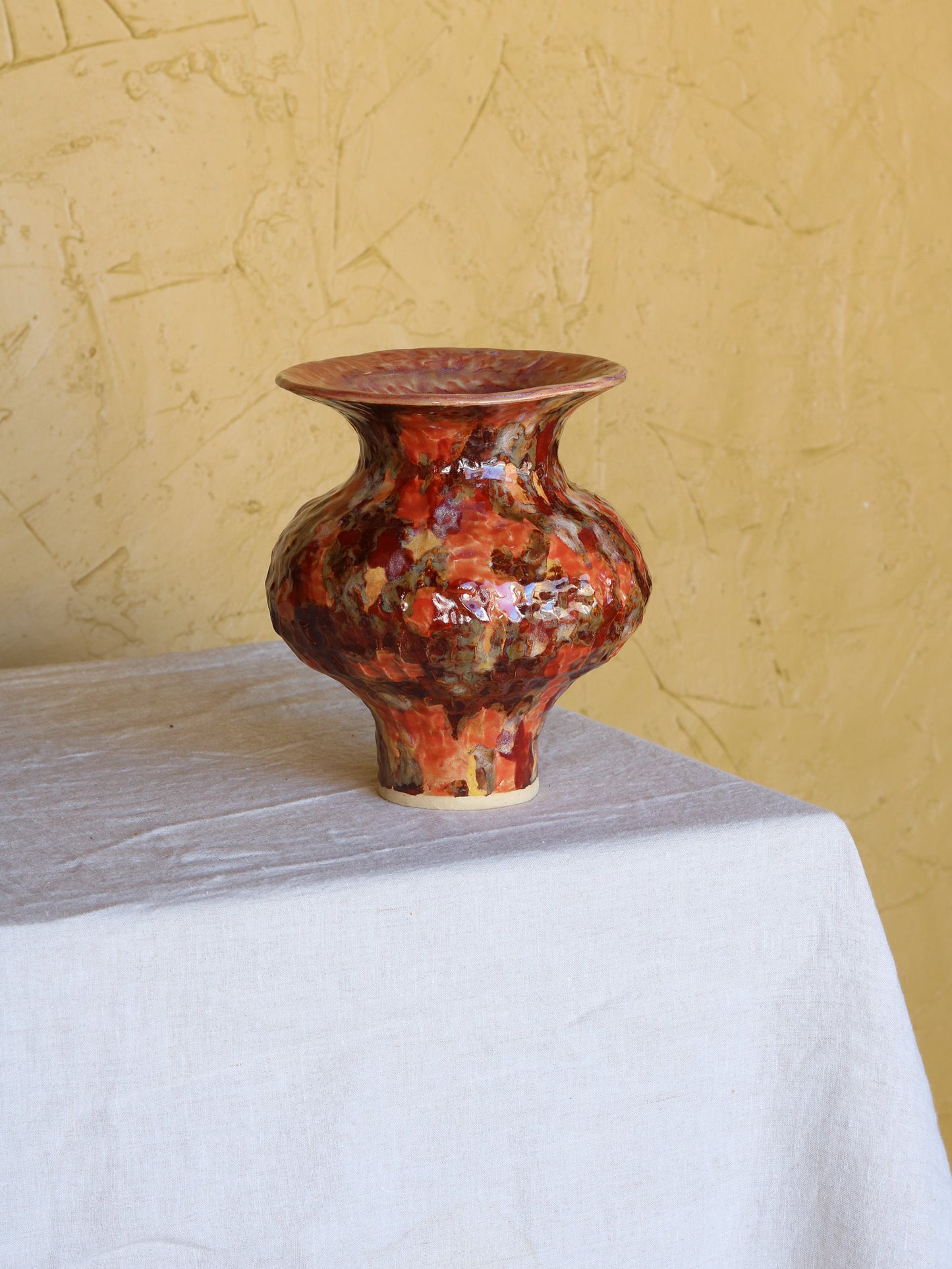 Shades of Crimson Vase