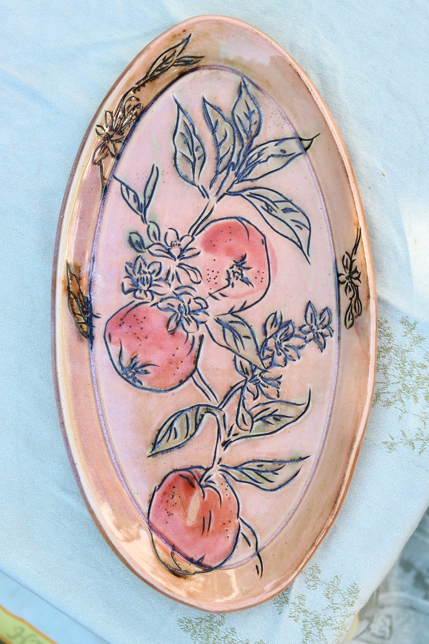 Antiqued Orange Botanical PRE-ORDER