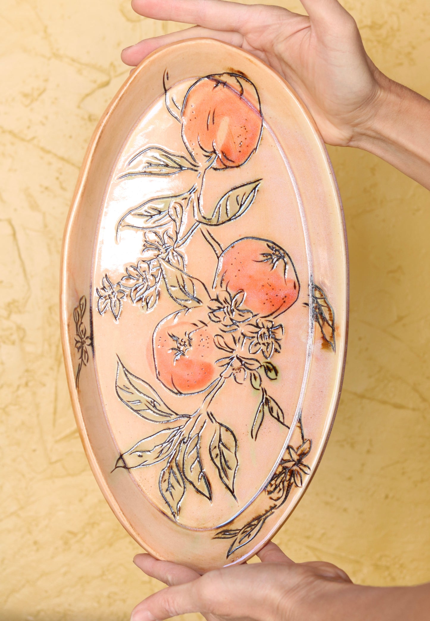 Antiqued Orange Botanical PRE-ORDER
