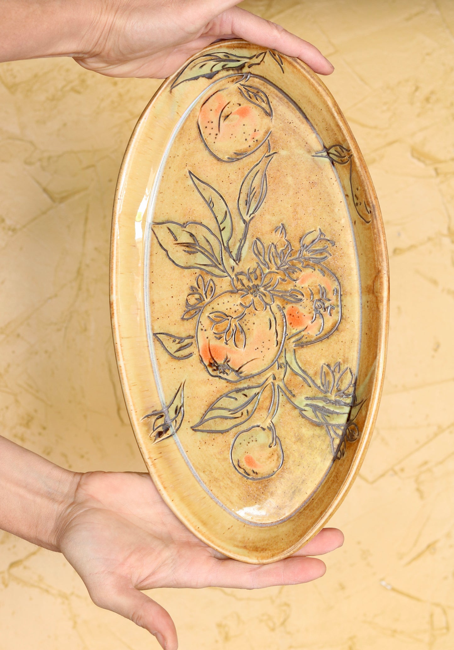 Antiqued Orange Botanical PRE-ORDER