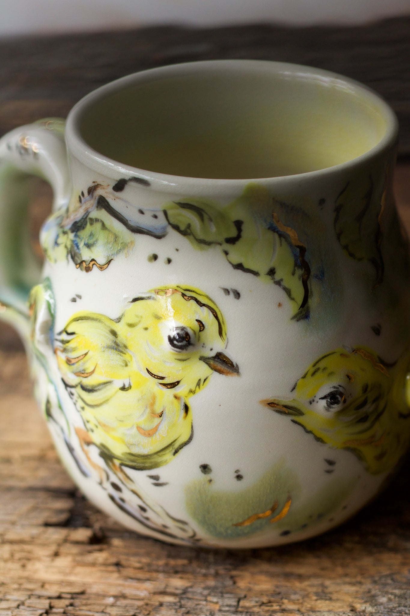 Yellow Warbler and Birch (MUG 2)
