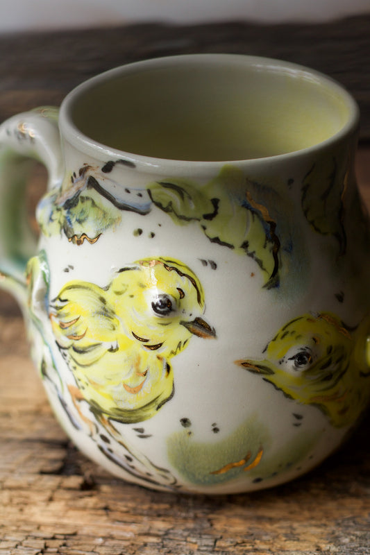 Yellow Warbler and Birch (MUG 2)