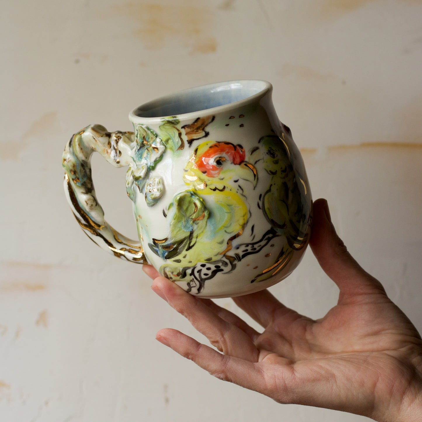 Carolina Parakeet and Oak Mug