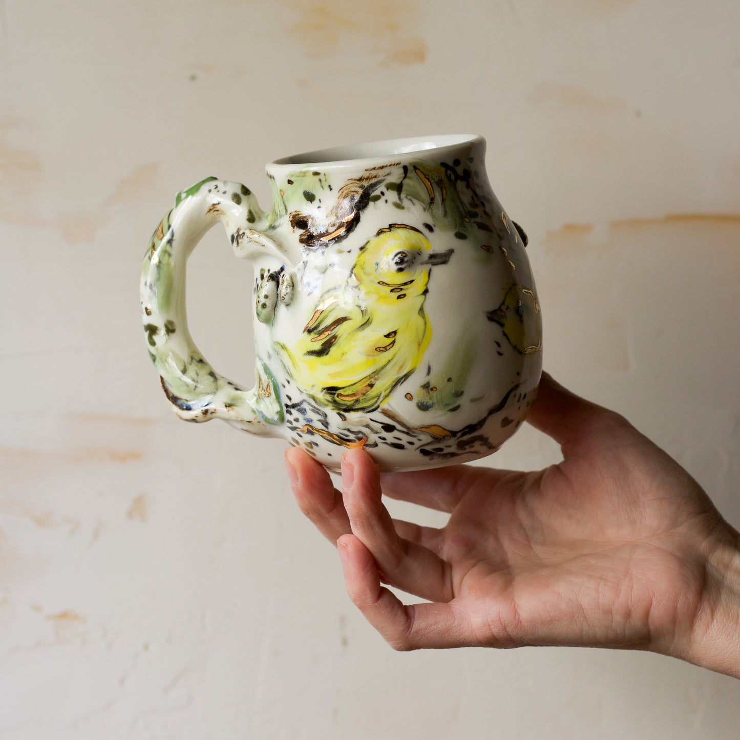 Yellow Warbler and Birch (MUG 1)