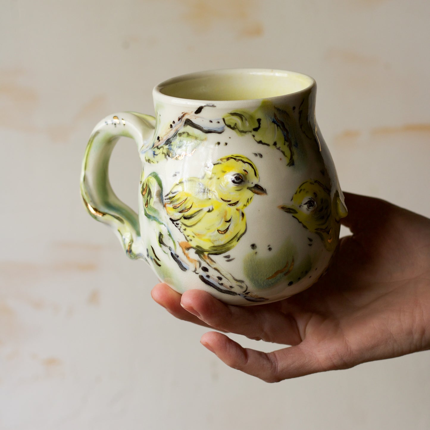 Yellow Warbler and Birch (MUG 2)