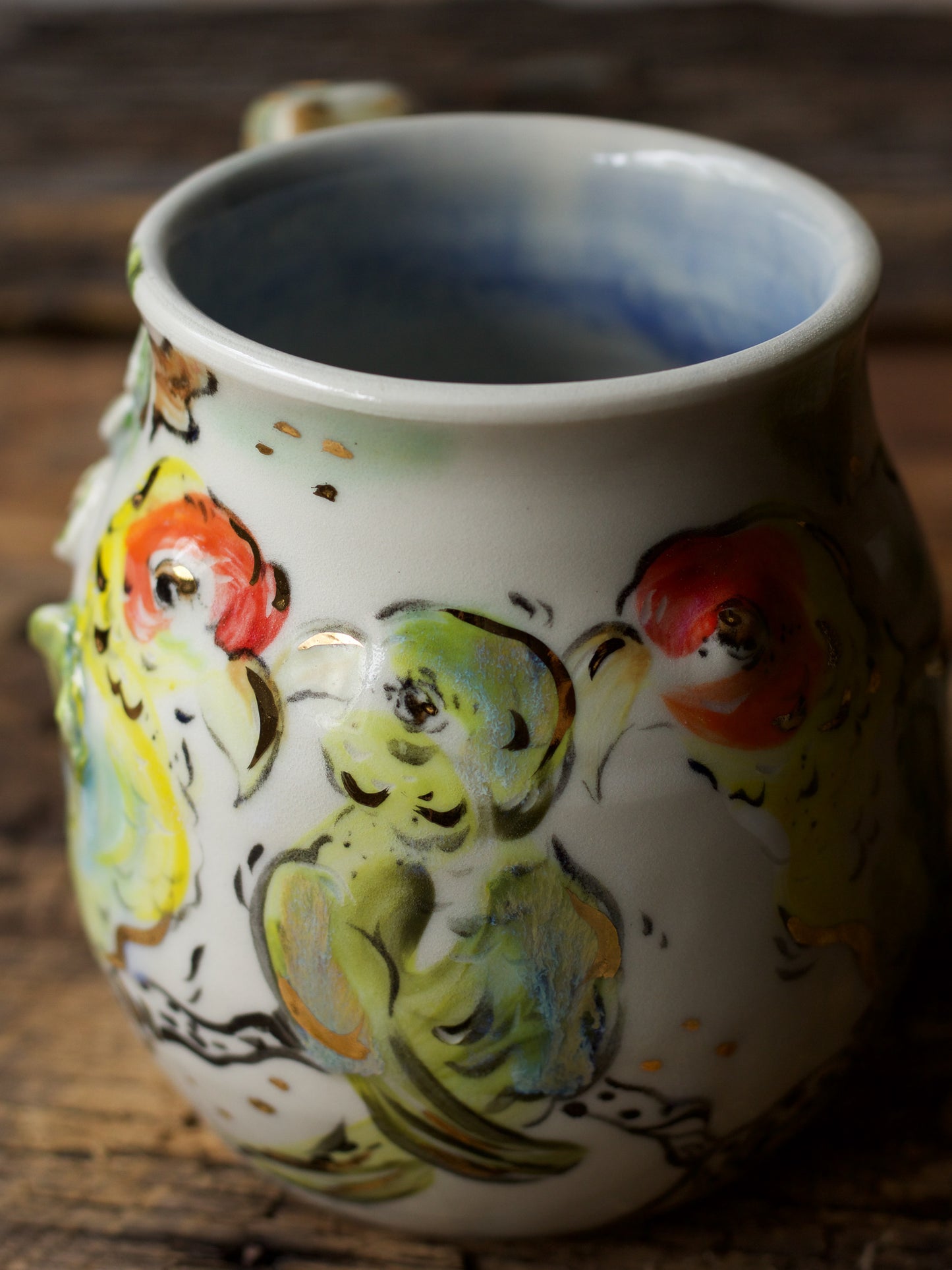 Carolina Parakeet and Oak Mug