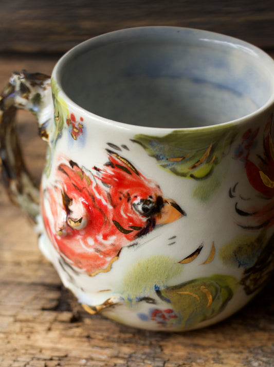 Cardinal and Mulberry