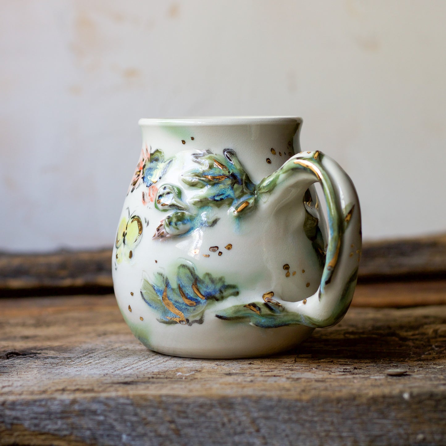Goldfinch with Thistle and Butterfly (MUG 2)