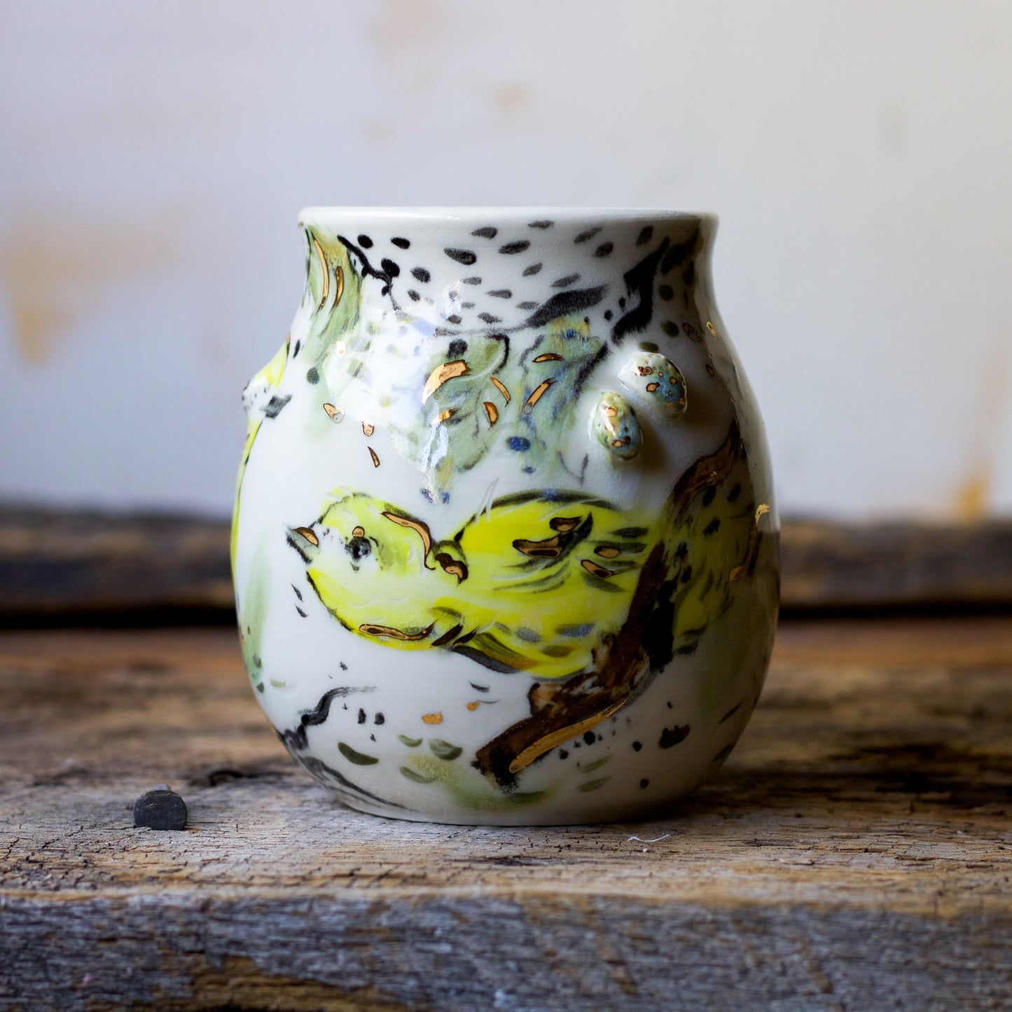 Yellow Warbler and Birch (MUG 1)
