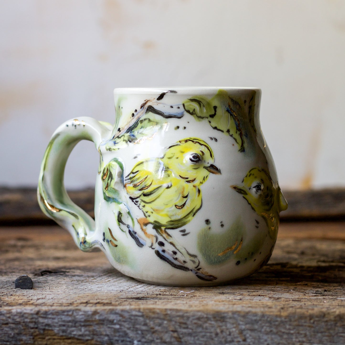 Yellow Warbler and Birch (MUG 2)