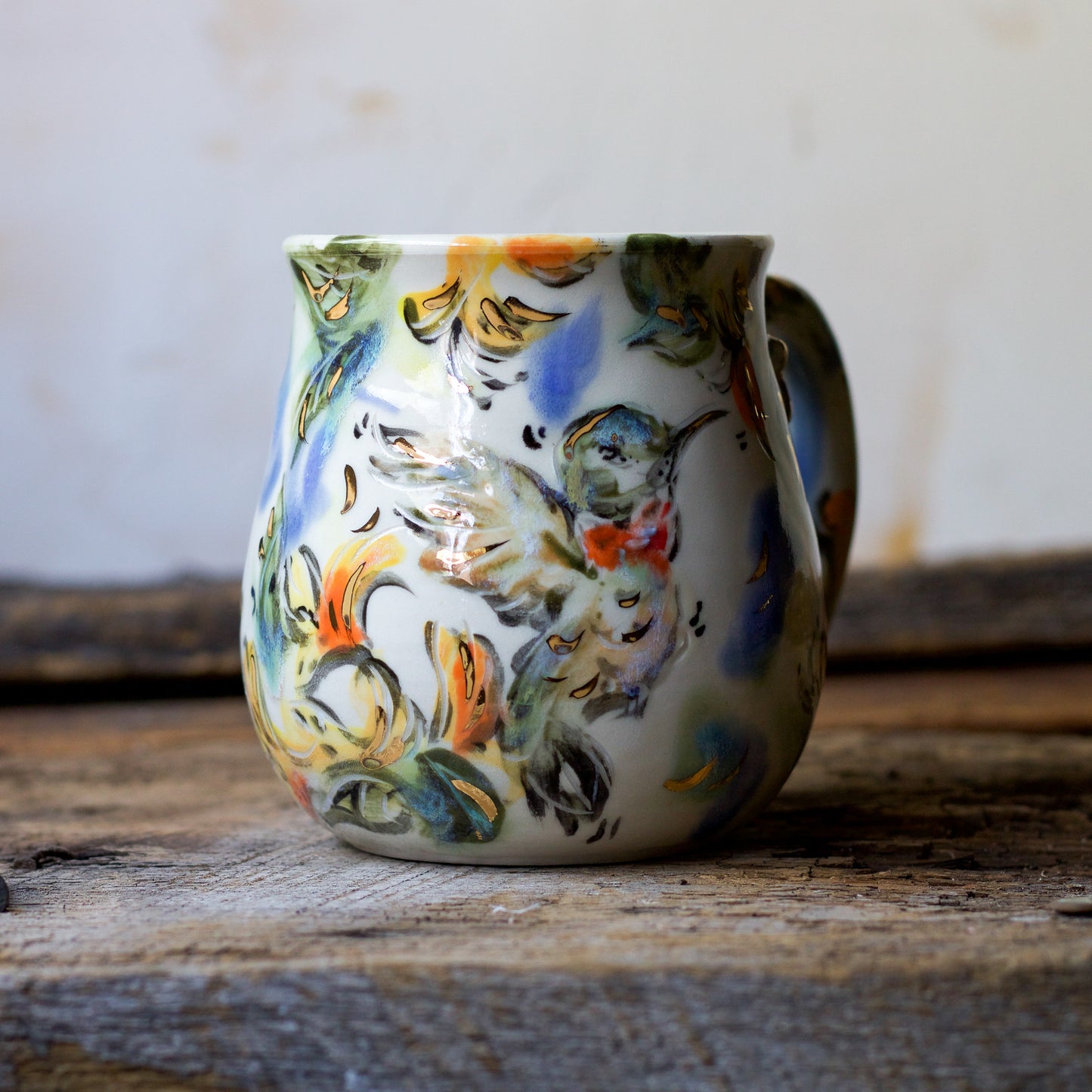 Ruby Throated Hummingbird and Honeysuckle (MUG 2)