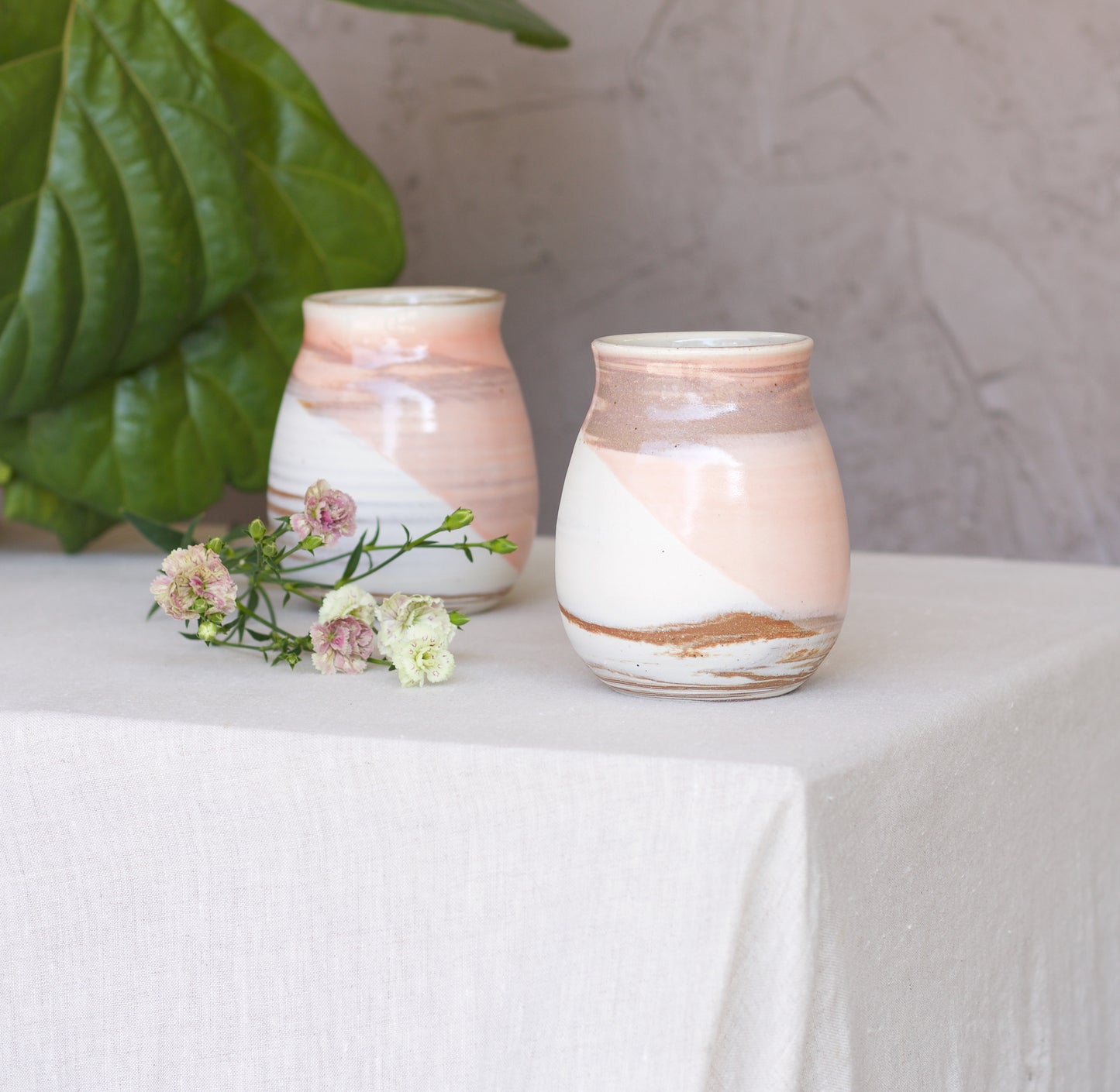 Rose Pink Wine Cups