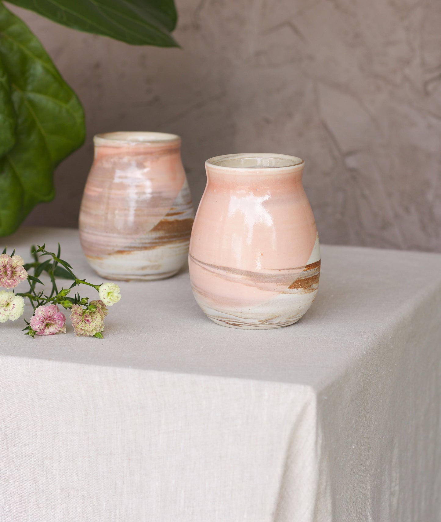 Rose Pink Wine Cups