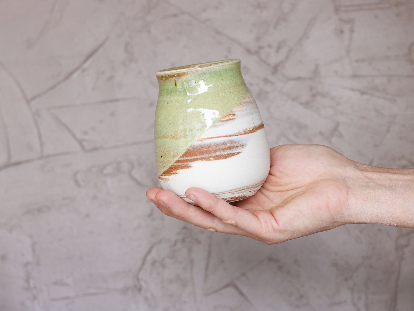 Sage Green Wine Cup