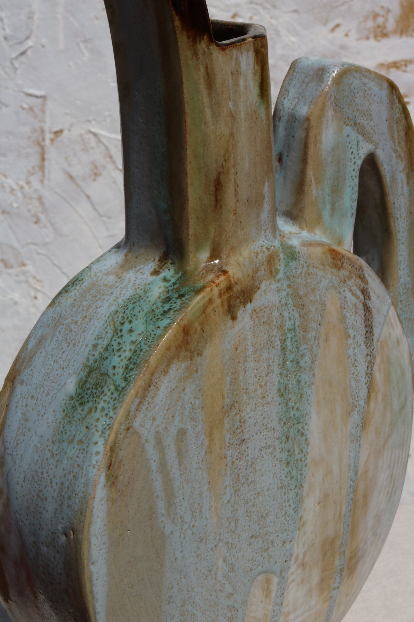 Sculptural Pitcher Form 'Sea Foam'