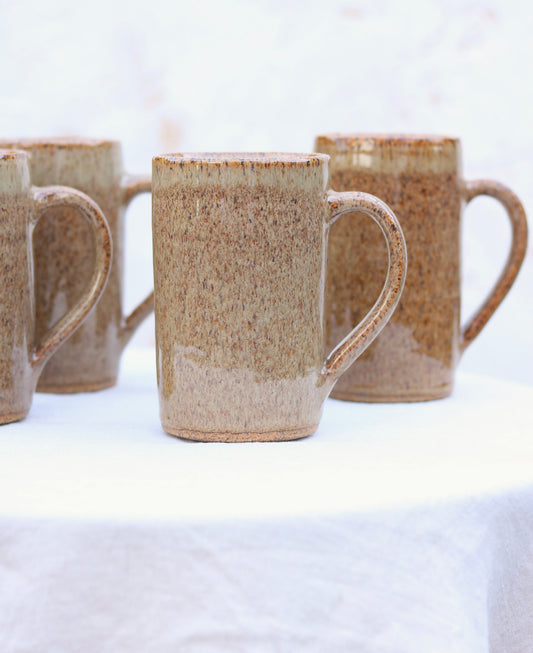 Tall Folkware Mug in Rusted Fungi (14 oz)
