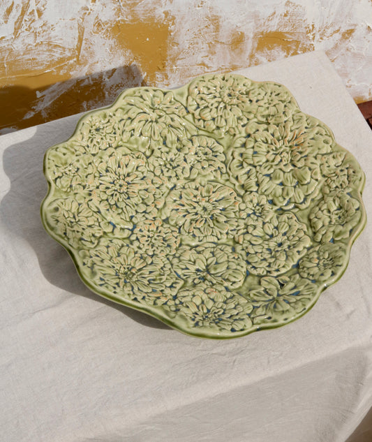Made to Order Zinnia Fruit Bowl in Emerald