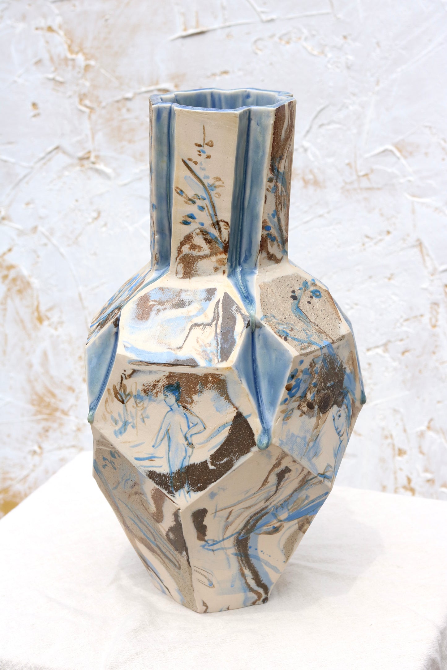 Pentagon Vase 'The Bathers'