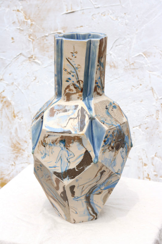 Pentagon Vase 'The Bathers'