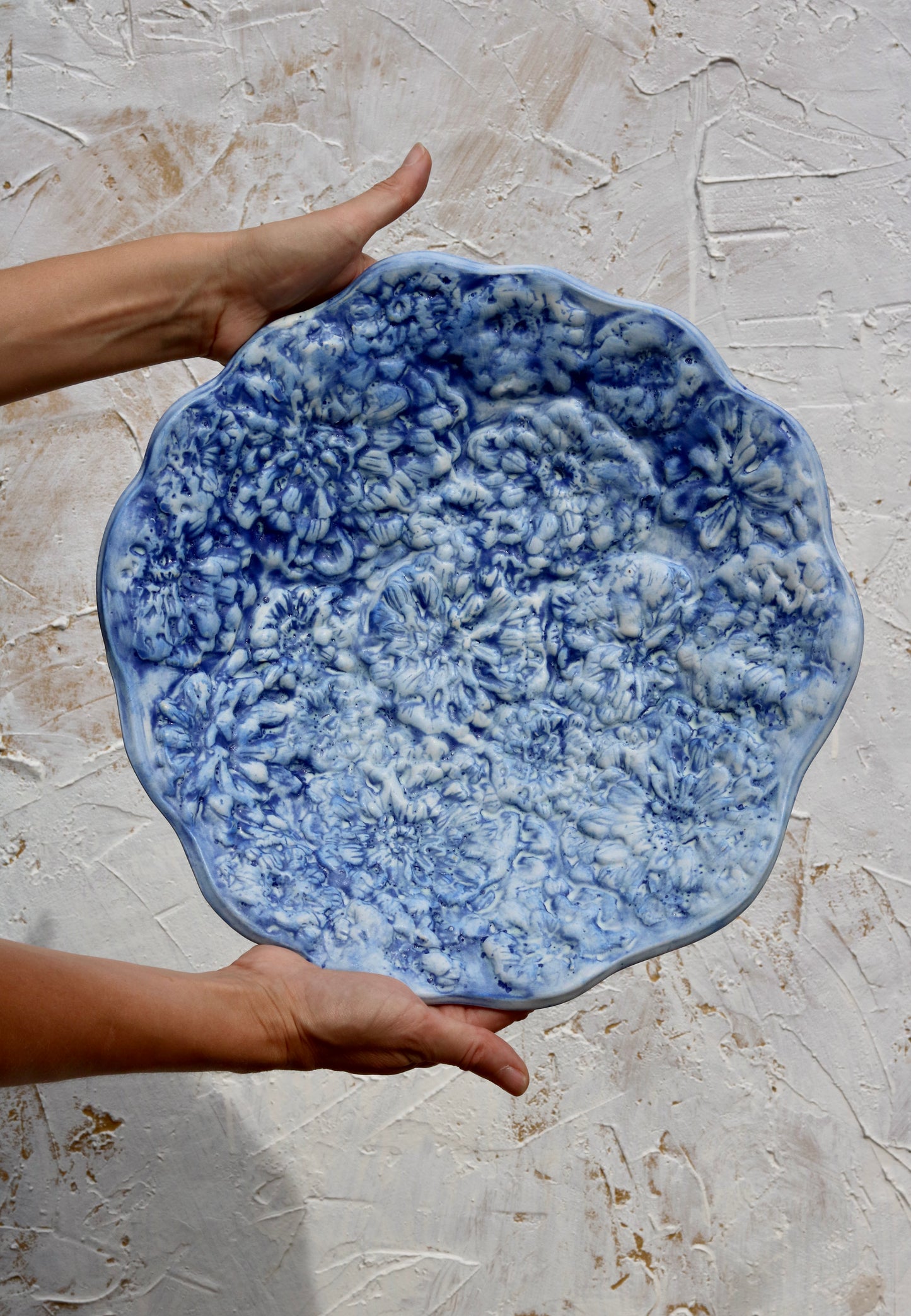 Made to Order Zinnia Fruit Bowl in Brushed Matte Cobalt
