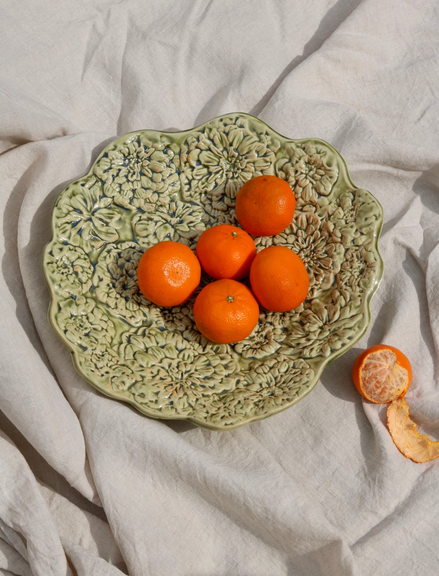 Made to Order Zinnia Fruit Bowl in Emerald