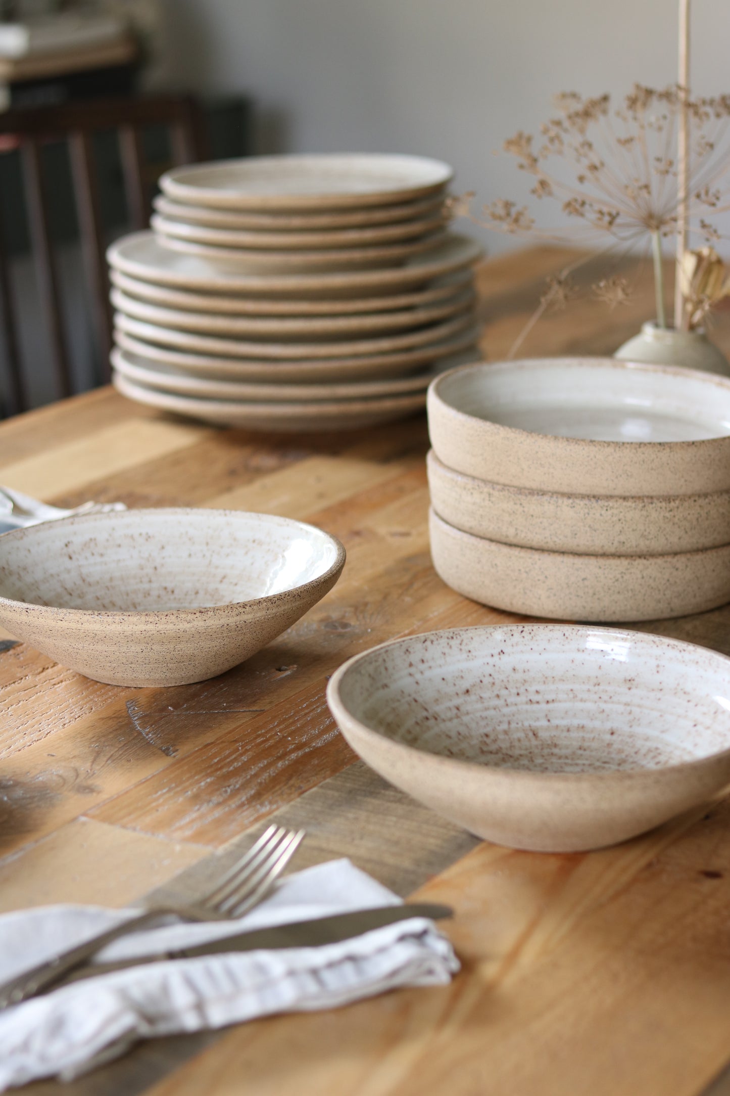 Made to Order Wheel Thrown Stoneware Dinnerware
