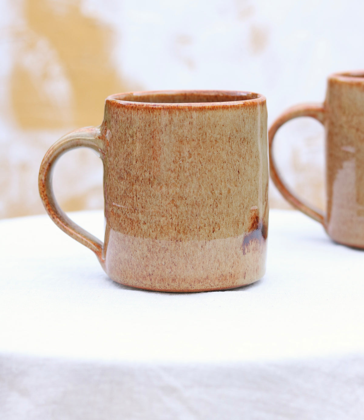 Large Stout Folkware Mug in Rusted Fungi