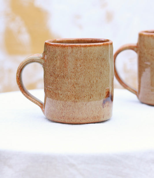 Large Stout Folkware Mug in Rusted Fungi