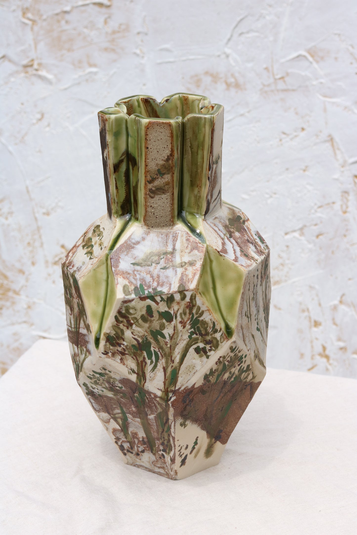 Pentagon Vase 'Woodland'