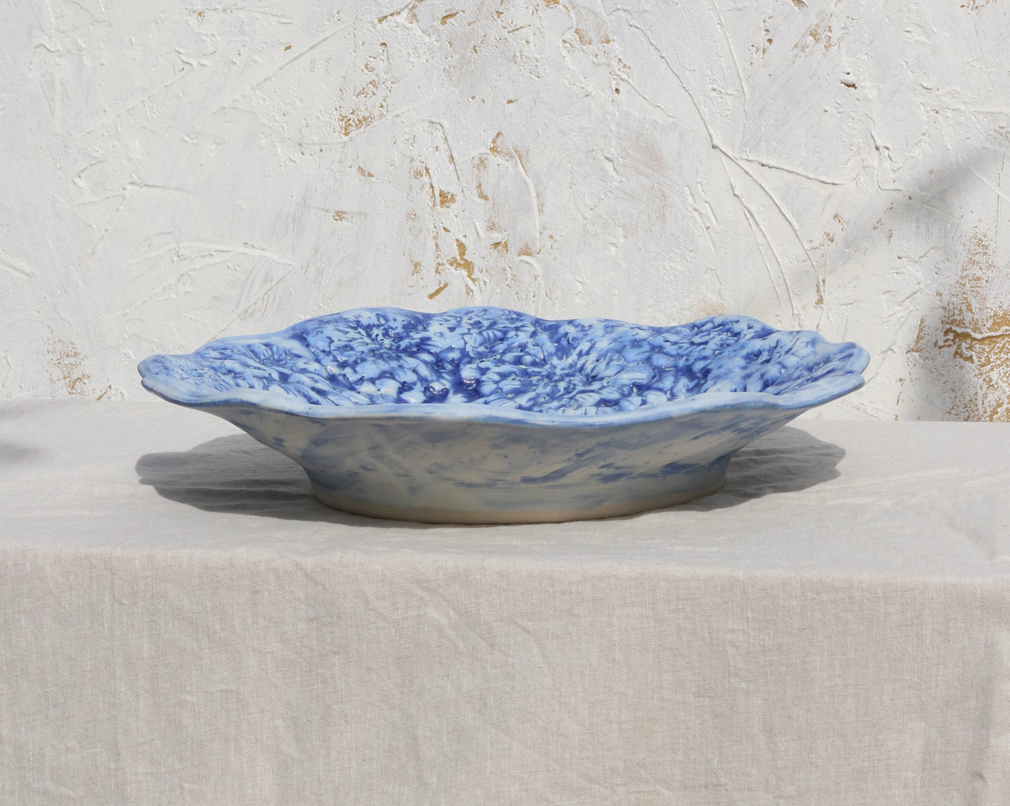 Made to Order Zinnia Fruit Bowl in Brushed Matte Cobalt