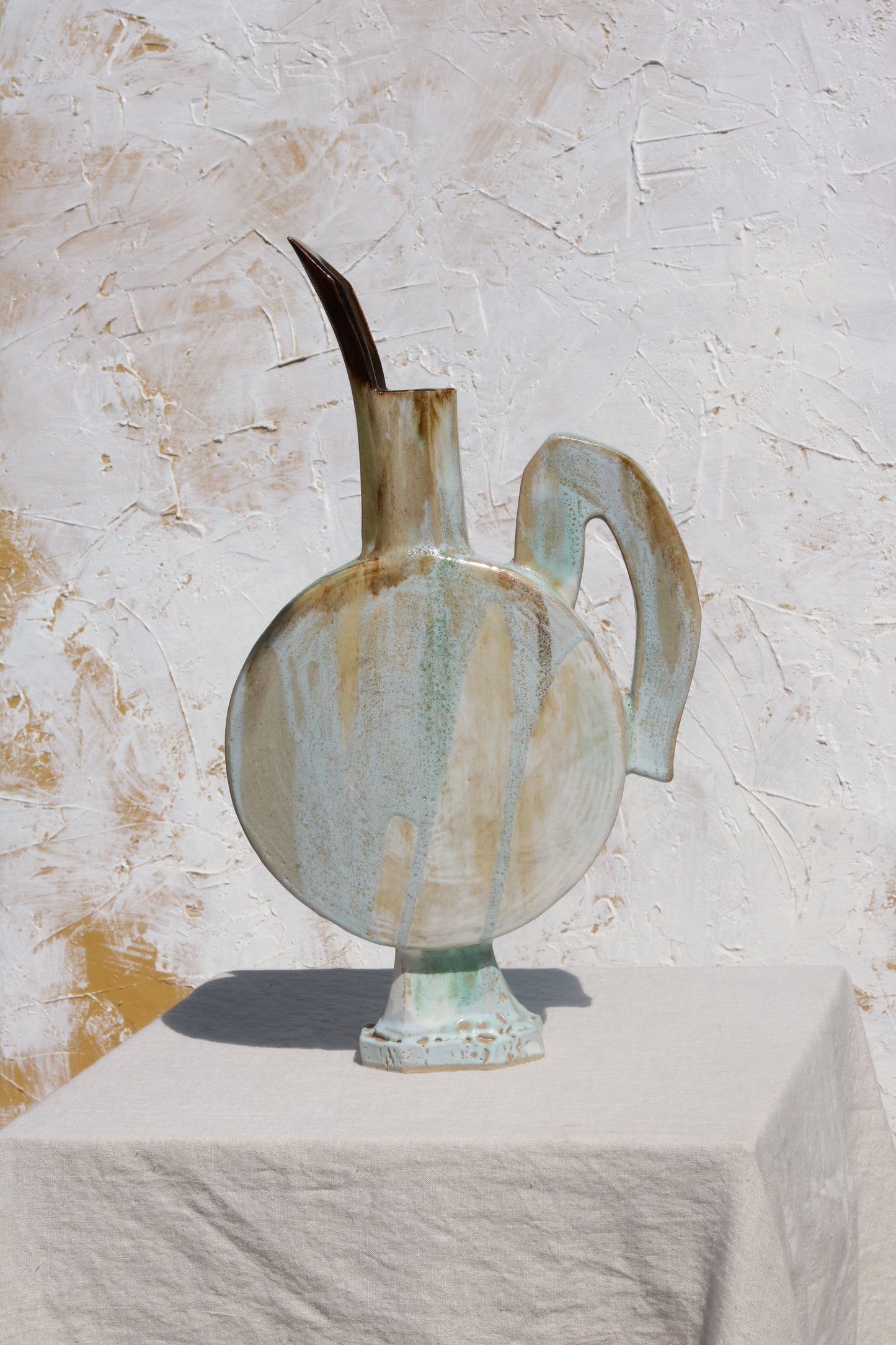 Sculptural Pitcher Form 'Sea Foam'
