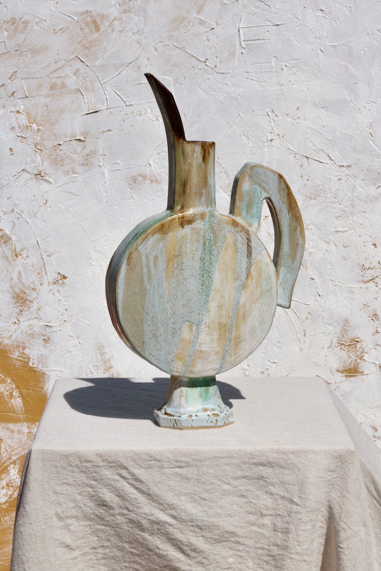 Sculptural Pitcher Form 'Sea Foam'