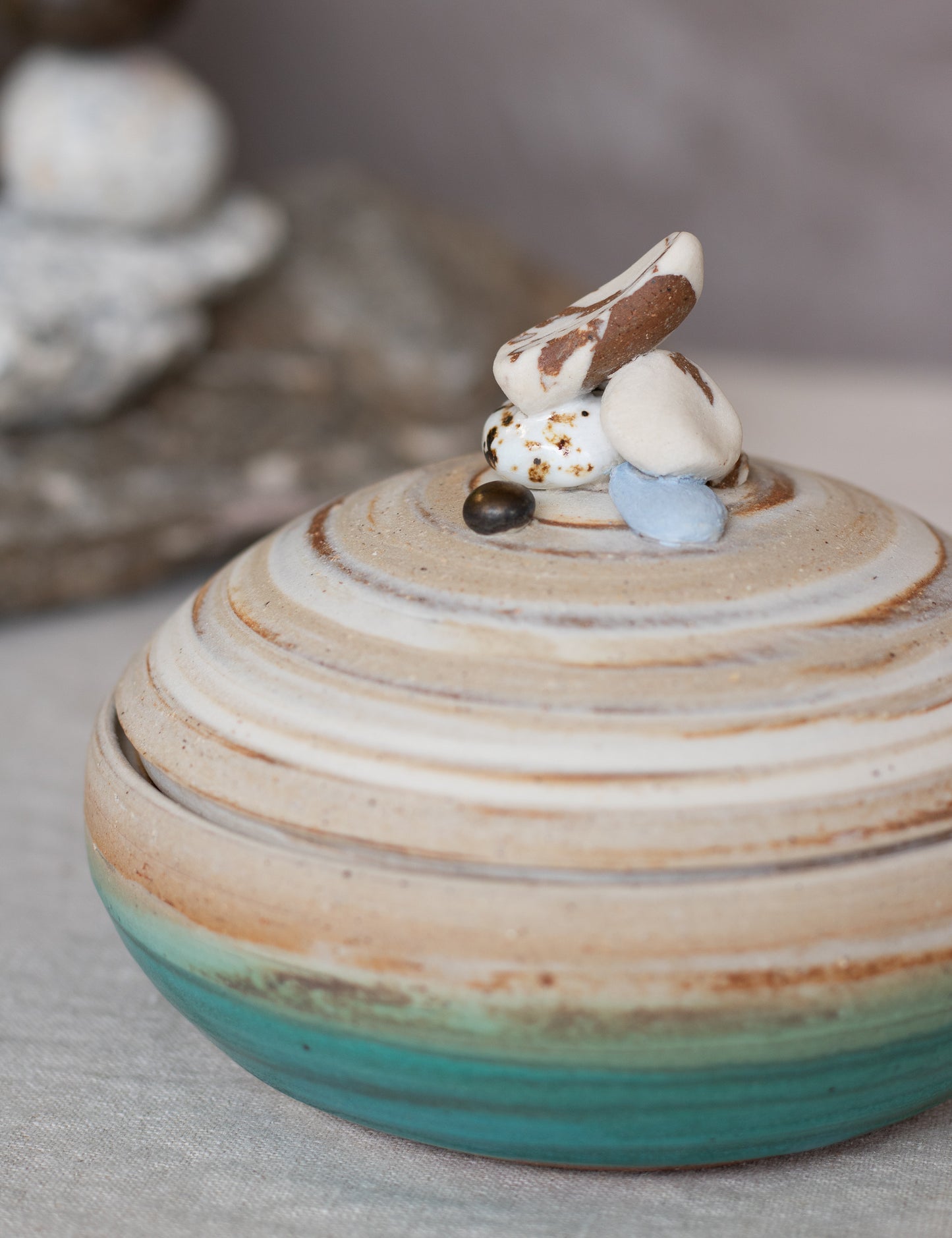 River Stone Jar