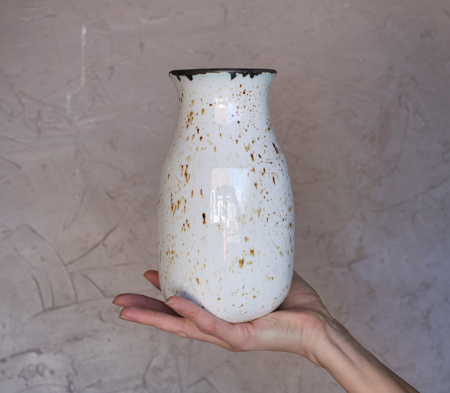 Speckled Milkmaid Vase