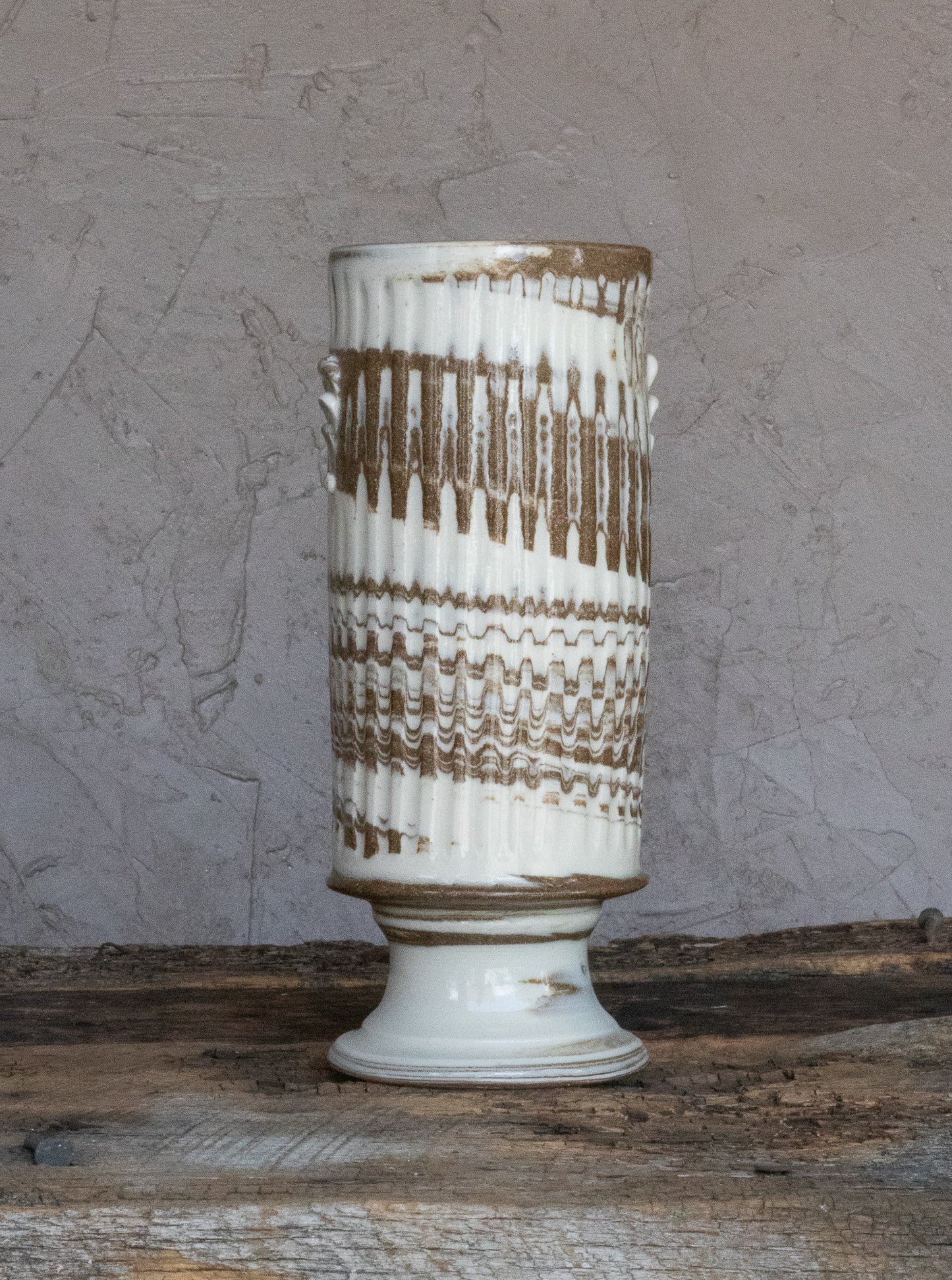 Marbled Pedestal Vase 3