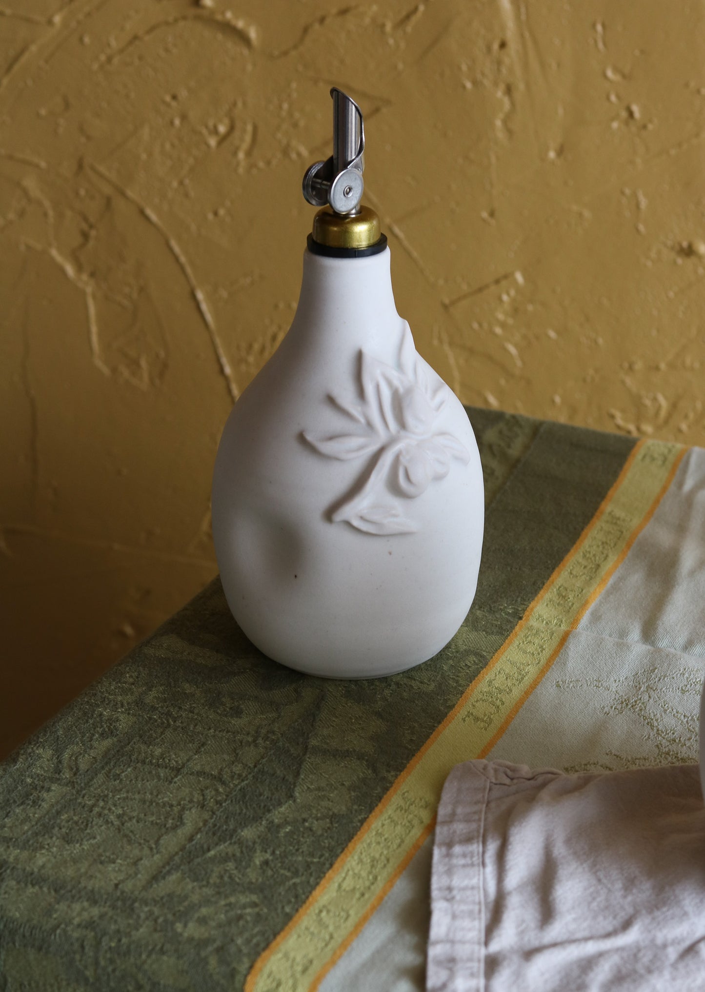 Matte White Oil Cruet